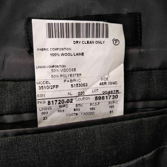Ermenegildo Zegna Wool 2 Button Blazer Sz 46R - Picture 8 of 8